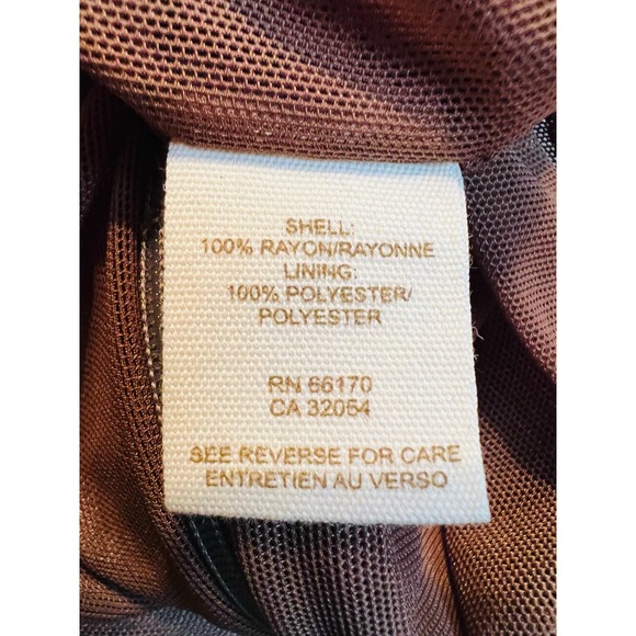 Free People Brown Floral Mini Dress Sz 4 Rayon 100% Hidden Zipper at Side - Picture 11 of 12